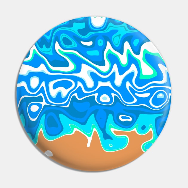 Sandy Beach Pin by SartorisArt1