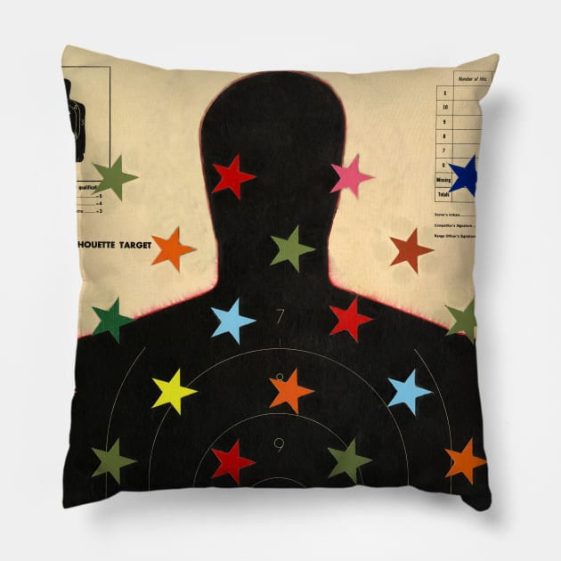 Stars and Bars Pillow by Risk Studio Los Angeles