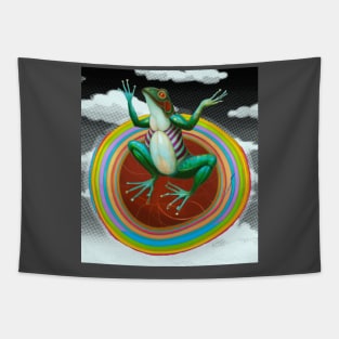 Rainbow Frog Tapestry