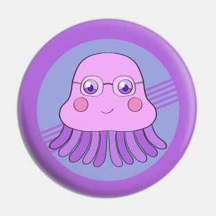 An adorable squid Pin