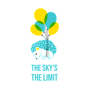 The Sky's The Limit Cute Hedgehog T-Shirt