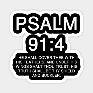 Psalm 91:4 King James Version Magnet