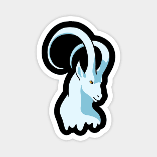 Capricorn Zodiac Sign - Blue Goat Magnet