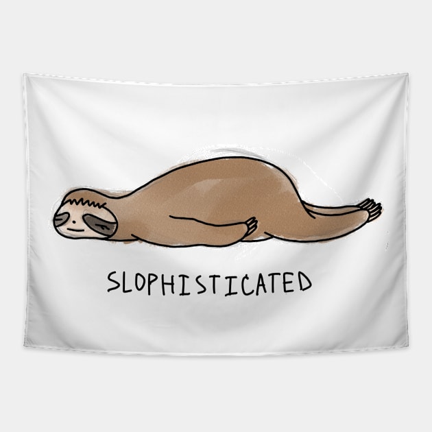 Sloth- "SLOPHISTICATED" Tapestry by WhimsyMarket