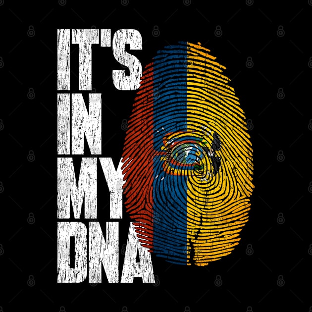 It's In My DNA Ecuadorian Shirt Proud Hispanic Gift Ecuador Flag by heart teeshirt