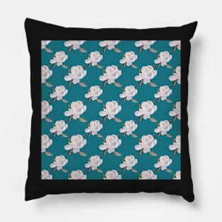 Decorator 2021 Magnolia Array on Soft Teal 5748 Pillow