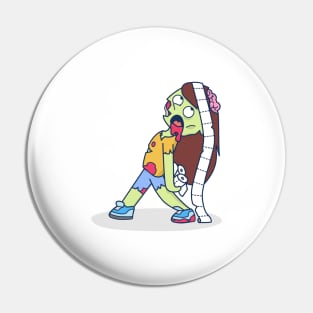 Toilet paper zombie Pin