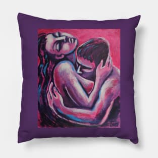 Lovers At Sunset 1 Pillow