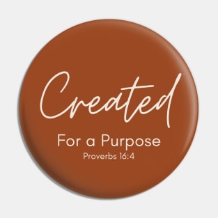 Created for a Purpose - Umber Pin