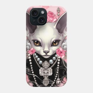 Jewelled Sphynx Pattern Phone Case