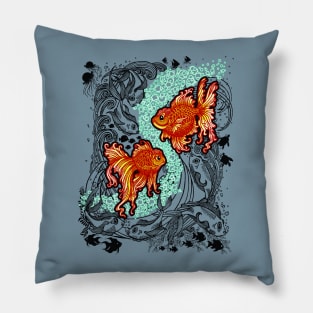 Orange Orandas Pillow