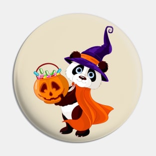 Panda Halloween Costume Pin