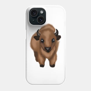 Cute Bison Drawing Phone Case