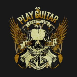 Classic Skull and Guitars T-Shirt