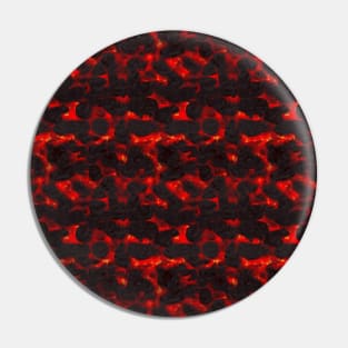 Red Hot Lava Pattern Pin