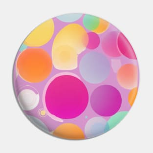 colorful circles design Pin