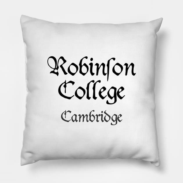 Cambridge Robinsons College Medieval University Pillow by RetroGeek