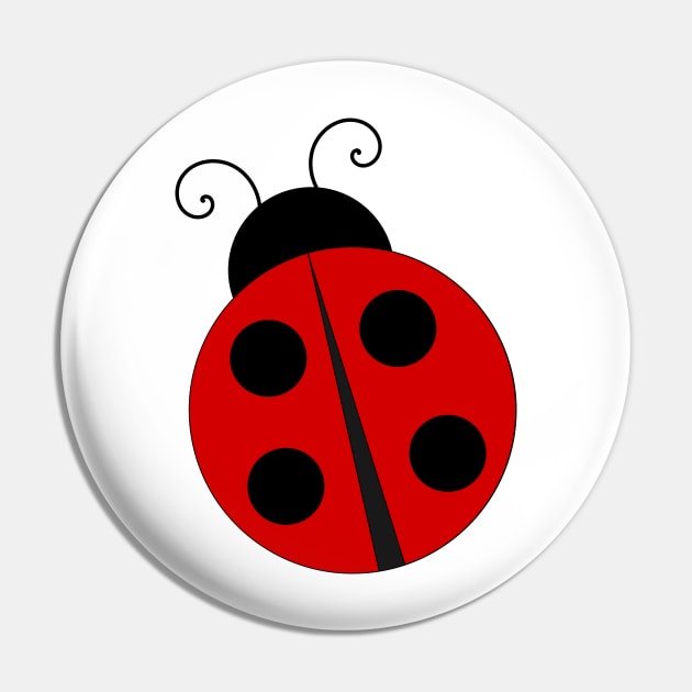 Cute Ladybug Pin by Flippin' Sweet Gear