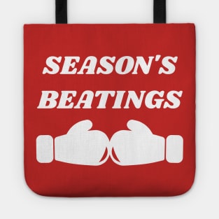 Season's Beatings Christmas Boxing Joke Tote