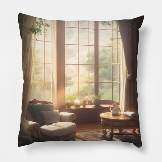 morning light. / morning coffee. Pillow by MeriemBz