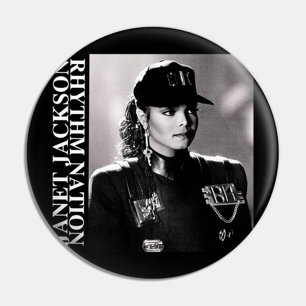 Janet Jackson Vintage Tour Concert Pin by Evergreen Daily