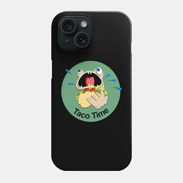 Taco Time Phone Case by BishBashBosh