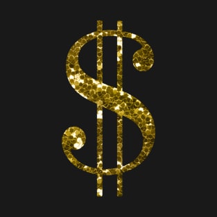 Dollar Sign Gold T-Shirt