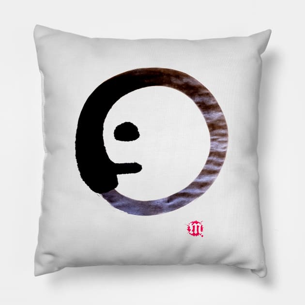 Enso, ensovoorts Pillow by MinistryofCalligraphy