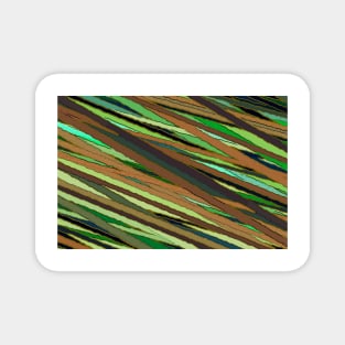 Green stripes pattern Magnet