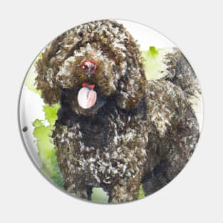 Lagotto Romagnolo Watercolor - Dog Lovers Pin