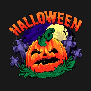 halloween pumpkin illustration perfect t shirt product T-Shirt