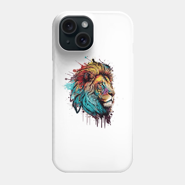 Lion Face Phone Case by remixer2020