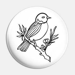 Perched Bird Pin