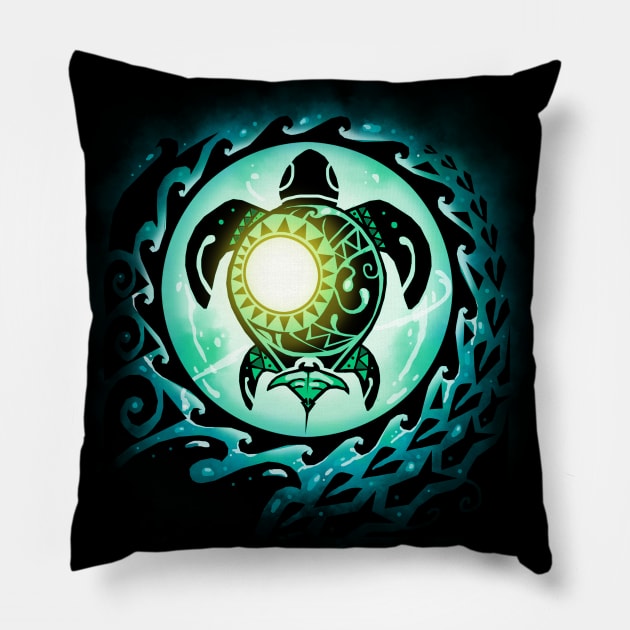 Maori Turtle Pillow by Vallina84