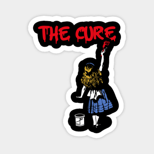 the cure red paint Magnet