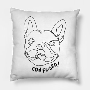 Dog Saying Confused Brafdesign Pillow