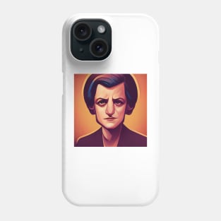 Ayn Rand portrait | Comics style Phone Case