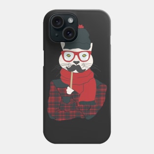 Hipster Cat Phone Case