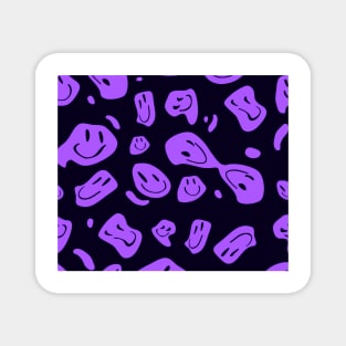 smile purple pattern Magnet