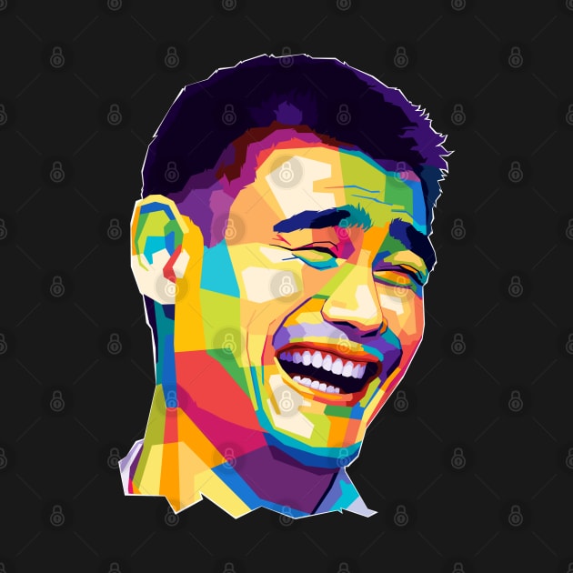 laughing Yao Ming Meme Pop Art by SiksisArt