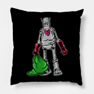 Garbage Man Bot Pillow