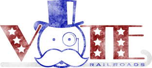 Vote Railroads Magnet