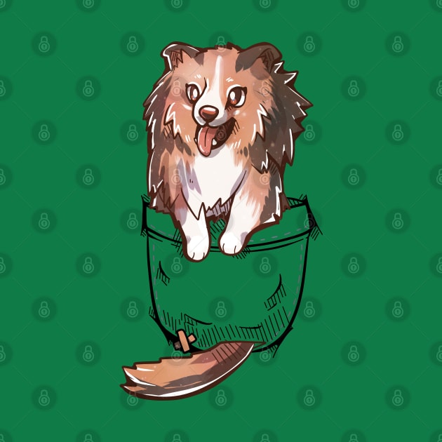 Pocket Cute Sheltie Dog by TechraPockets