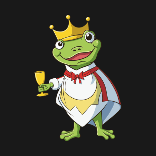 King Frog with golden cup T-Shirt