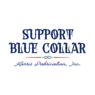 Support Blue Collar - Navy Print T-Shirt