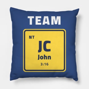 Team Jesus Christ John 3:16 Pillow