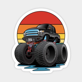 Big Monster Truck Off-road 4wd Cartoon Magnet