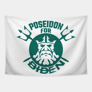 Poseidon For Biden Tapestry