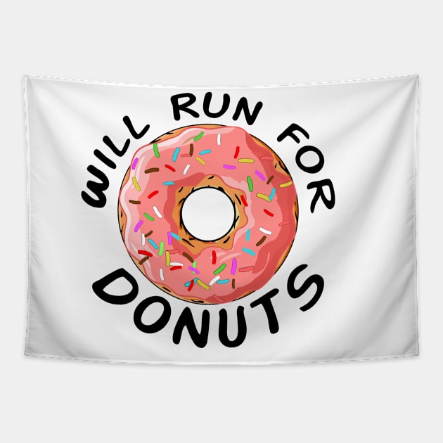 will run for donuts Tapestry by souw83