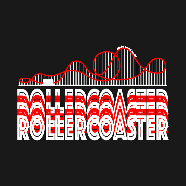 Rollercoaster Roller Coaster Amusement Park by Print-Dinner